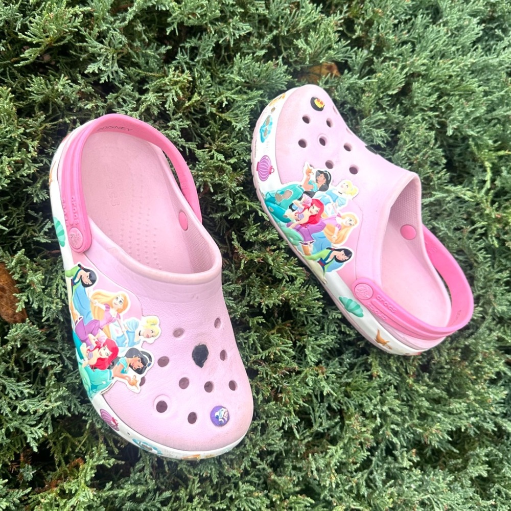 Crocs Kids Little Girl Disney Princesses Classic Clogs‎ Size 13